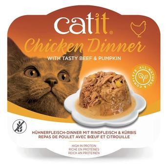 طعام قطط تشيكن دينر كاتيت (لحم ويقطين، 80 جرام)