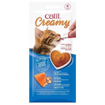 Catit Creamy Lickable Treats (Salmon & Prawns, 40 g)