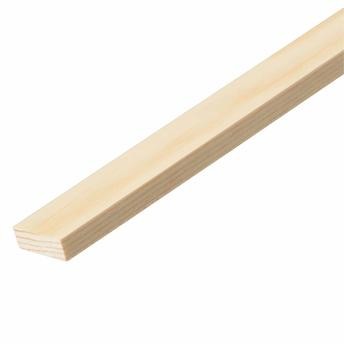 Cheshire Mouldings Smooth Square Edge Pine Stripwood (6 x 25 x 2400 mm)