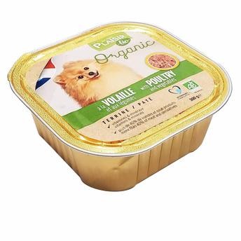 Plaisir Bio Terrine Dog Food (Poultry & Vegetable, Dogs, 300 g)
