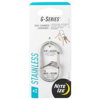 Nite Ize Stainless Steel G-Series Dual Chamber Carabiner 2