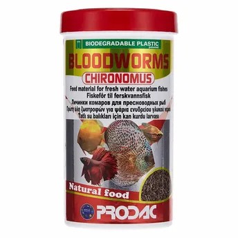 Prodac Bloodworms for Freshwater Fish (250 ml/25 g)