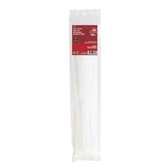 ACE Polypropylene Cable Tie Pack (45.72 cm, 50 Pc., White)