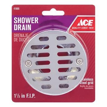 ACE Stainless Steel FIP Shower Drain (3.81 cm)
