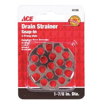 ACE Stainless Steel 3-Prong Snap-In Sink Strainer (4.76 x 7.62 cm)