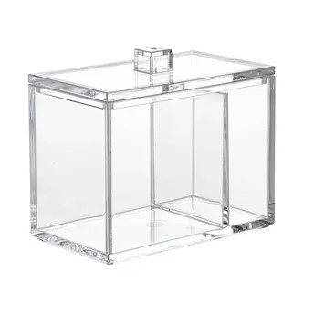 iDesign Clarity Dual-Compartment Storage Canister W/Lid (16.26 x 16.38 x 11.05 cm)