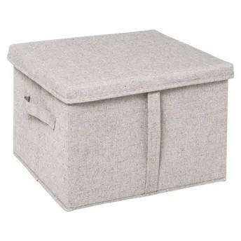 صندوق تخزين مع غطاء (35 × 31 × 25 سم)