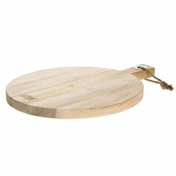 5Five Round Mango Wood Cutting Board (2.5 x 44.8 x 35.8 cm)