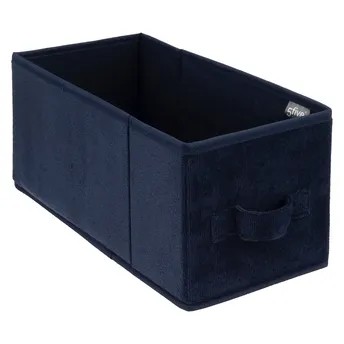 صندوق تخزين مخمل 5 فايف (كحلي، 15 × 31 × 15 سم)
