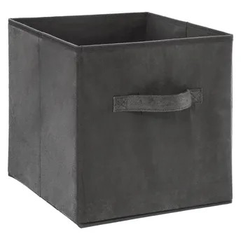 صندوق تخزين مخمل 5 فايف (رمادي، 31 × 31 × 31 سم)