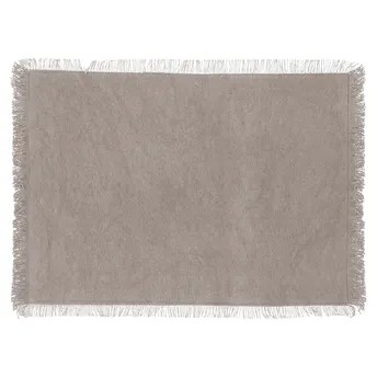 SG Maha Cotton Placemat (45 x 30 x 0.3 cm, Gray)