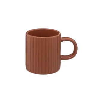 SG Ribbed Earthenware Cup (100 ml, Terracotta)