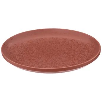 طبق طعام من الحجر الرملي إس جي (26.2 × 26.6 × 3 سم، تيراكوتا)