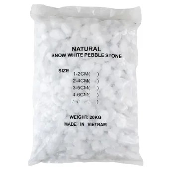 Ace Natural Snow White Pebble Pack (2-4 cm, 20 kg)