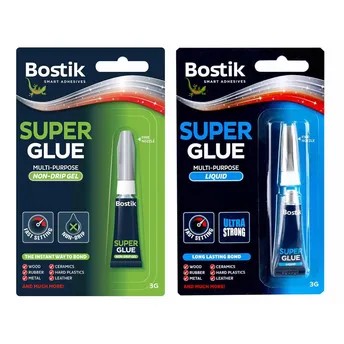 Bostik Multi-Purpose Non-Drip Gel + Liquid Super Glue Bundle (3 g, 2 Pc.)