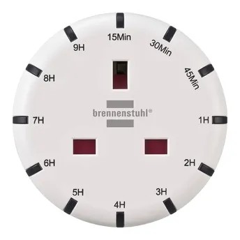 Brennenstuhl Digital Countdown Timer Socket, DC 2013 (6 x 7 x 7 cm)