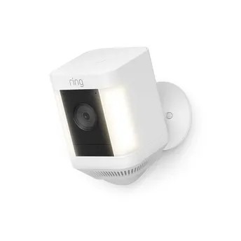 Ring Spotlight Cam Plus Battery-Operated Security Camera (White)