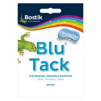 Bostik Blu Tack Reusable Adhesive Tack (White)