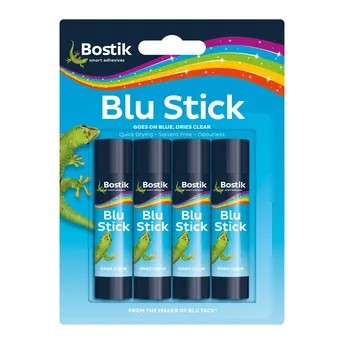 Bostik Blu Stick Glue Stick Pack (4 Pc., 8 g)