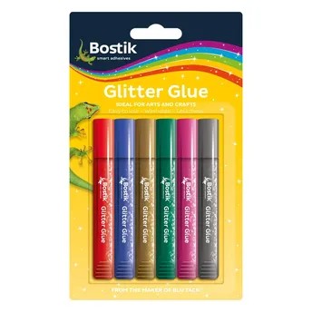 Bostik Multicolor Glitter Glue Set (6 Pc.)