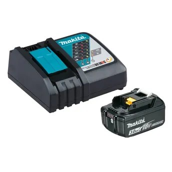 Makita LXT 3.0 Ah Lithium-ion Battery, BL1830 + Fast Charger, DC18RC