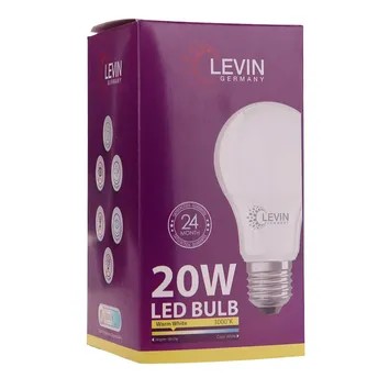 لمبة LED E27 نوع A ليفين (20 واط، أبيض مُصفر)