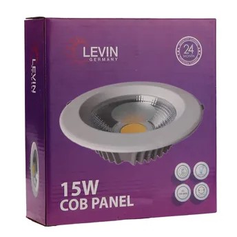 Levin LED COB Panel Light (165 mm, 15 W, Daylight)
