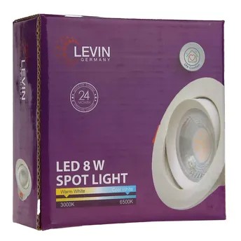 لمبة ضوء كشاف LED SMD قابل للضبط ليفين (8 واط، ضوء نهاري)