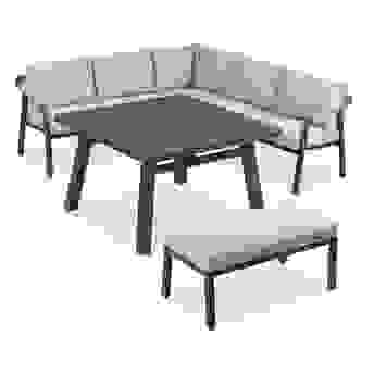 Angelo 5-Seater Aluminum & Rope Dining Set