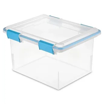 صندوق بلاستيكي مانع تسرب قابل للتكديس ستيرلايت (30.28 لتر)