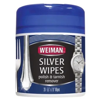 Weiman Silver Polish & Tarnish Remover Wipes (20 Wipes)