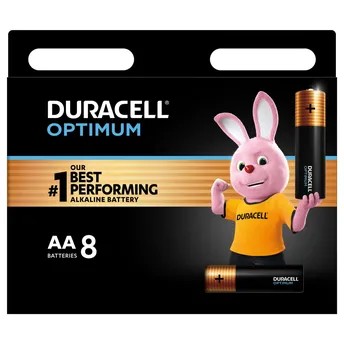 Duracell Optimum Alkaline AA Battery Pack (8 Pc.)