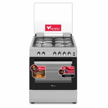 Veneto Freestanding 4-Burner Gas Cooker W/Oven, VG66C (62 x 65 x 87 cm)