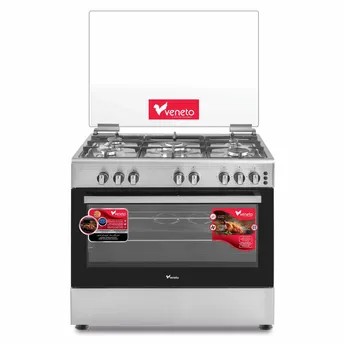 Veneto Freestanding 5-Burner Gas Cooker W/Oven, VG96CCF (95 x 67 x 88 cm)