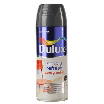 Dulux Simply Refresh Spray Paint (400 ml, Gloss Machine Gray)