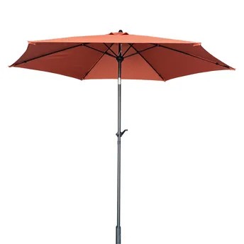 Living Accents Logan Steel Crank Umbrella (2.7 x 2.4 m, Terracotta)