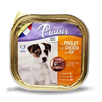 طعام كلاب باتيه لي ريباس بليسير (دجاج ، للجراء الصغيرة ، 300 جرام)
