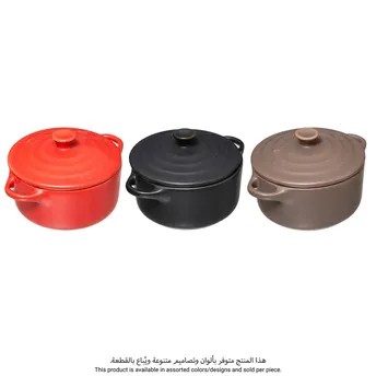 قدر طهي سيراميك صغير 5فايف (ألوان/تصاميم متنوعة، 13 × 9.7 × 7.7 سم)