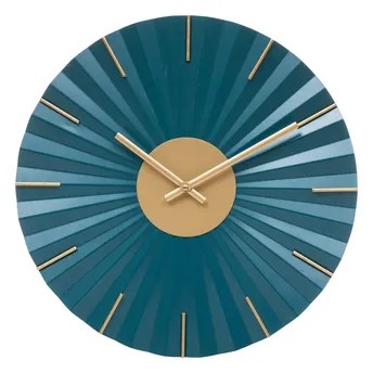Atmosphera Jiling Metal Clock (44.5 x 4.5 cm, Blue)