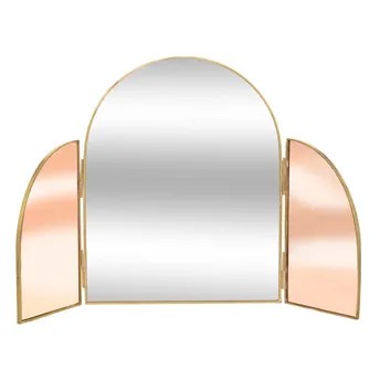 Atmosphera Folding Mirror (25.7 x 0.8 x 20.5 cm, Pink)