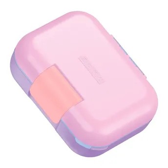 Zoku Neat Bento Box Junior (15 x 7 x 19 cm, Pink)