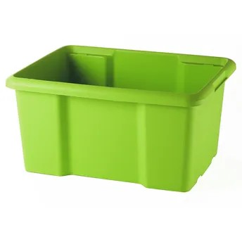 Form Fitty Stackable Plastic Storage Box (26 L, Green)