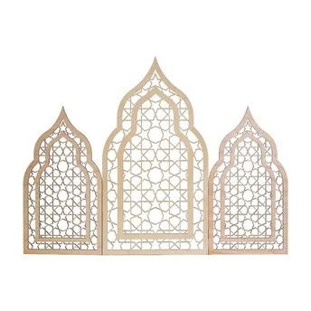Hilalful Wooden Trio Mosque Display (107 x 80 cm)