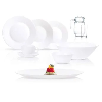 Luminarc Essence Opal Dinner Set (46 Pc., White)