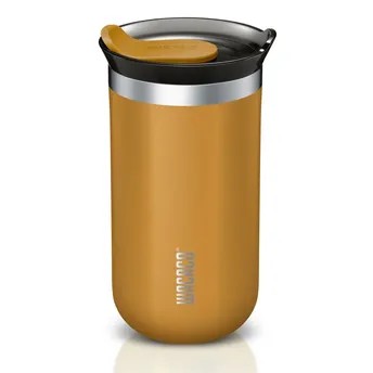 Wacaco Octaroma Lungo Vacuum-Insulated Coffee Mug, WC-OCTAROMA-YLW (300 ml, Amber Yellow)