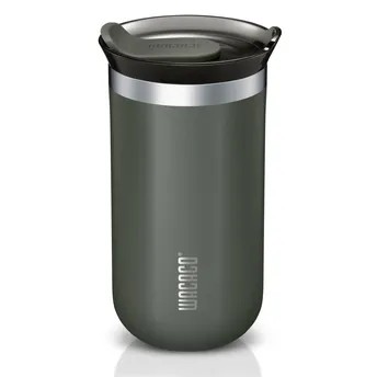 Wacaco Octaroma Lungo Vacuum-Insulated Coffee Mug, WC-OCTAROMA-GREY (300 ml, Dim Gray)