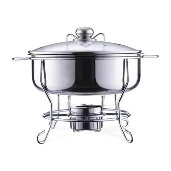 Wilson Stainless Steel Chafing Pot W/Stand (Silver)