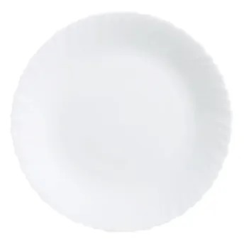 طبق طعام بيضوي ليفينج سبيس فيستون أوبال (أبيض، 25 سم)