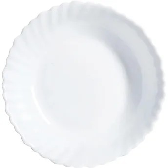Living Space Feston Opal Soup Plate (23 cm, White)