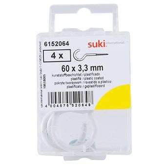 Suki 6152064 Cup Hooks (6 x 0.3 cm, Pack of 4)